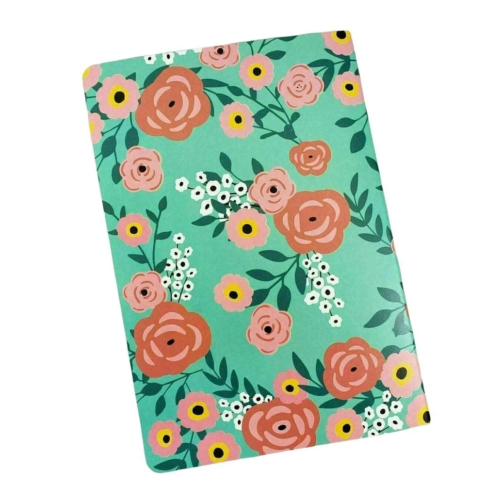 Journal Floret‎ Notebook Lined Green Floral Designer Flower 80 Lined Pages New
